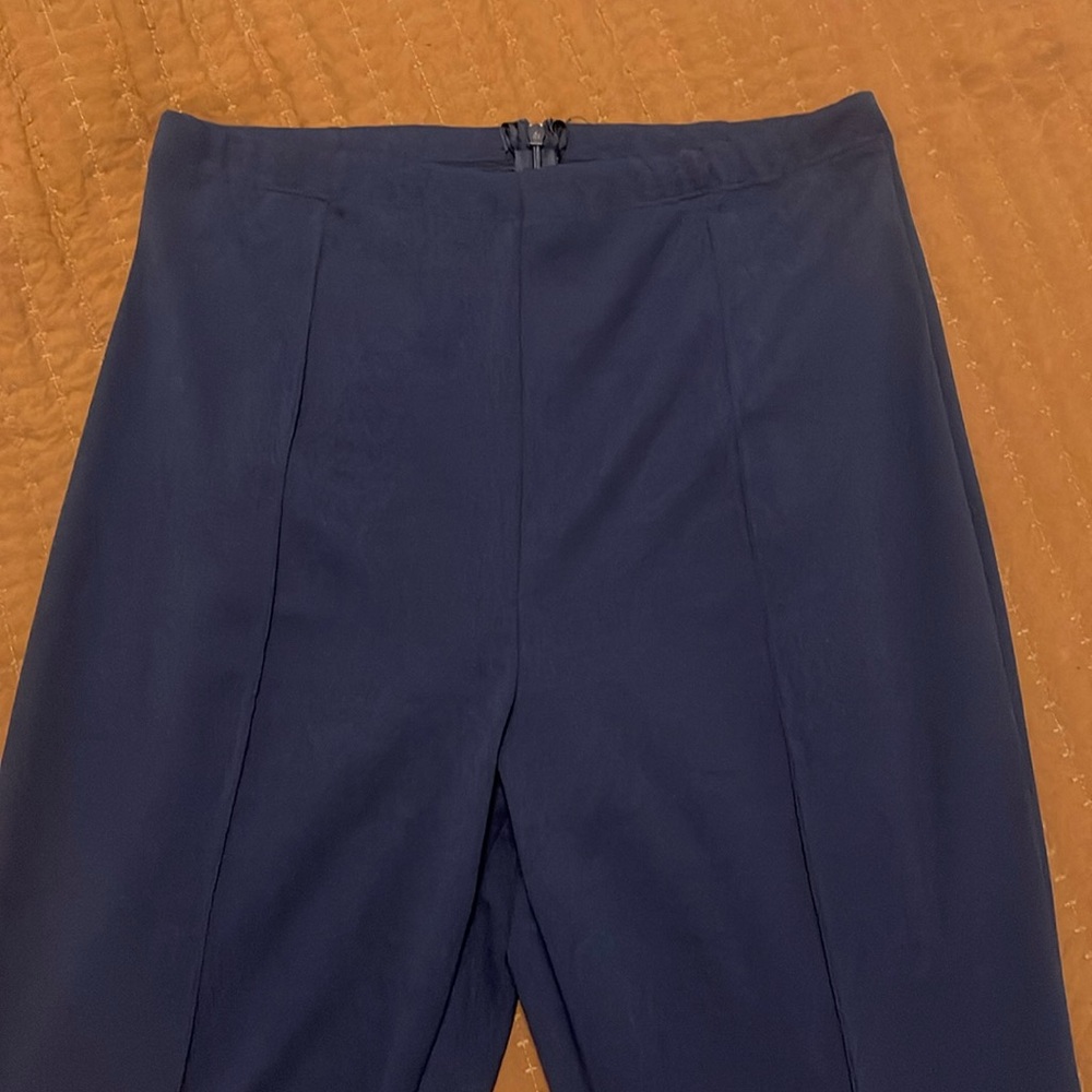 Navy / deep royal blue flare pant